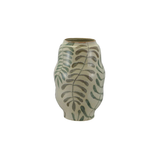 CCO Stoneware Vase w/ Botanicals
