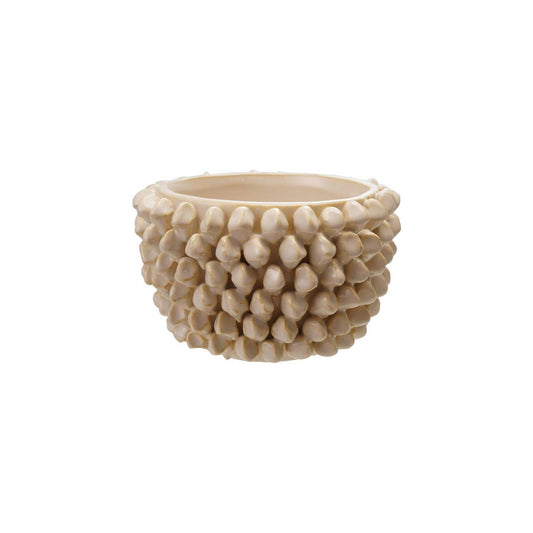 CCO Cream 3D Stoneware Planter