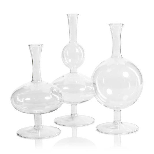 ZOD Lily Glass Footed Vase