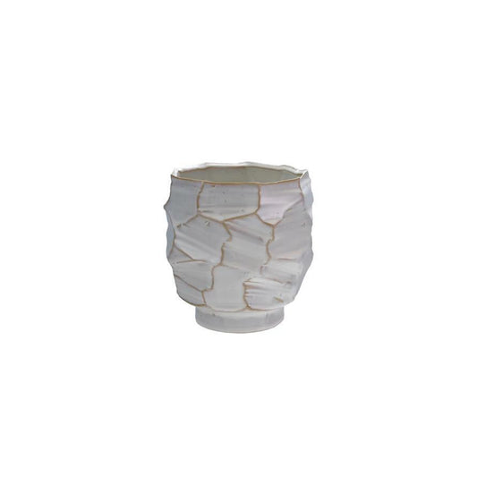 BV Organic Pattern Stoneware Planter