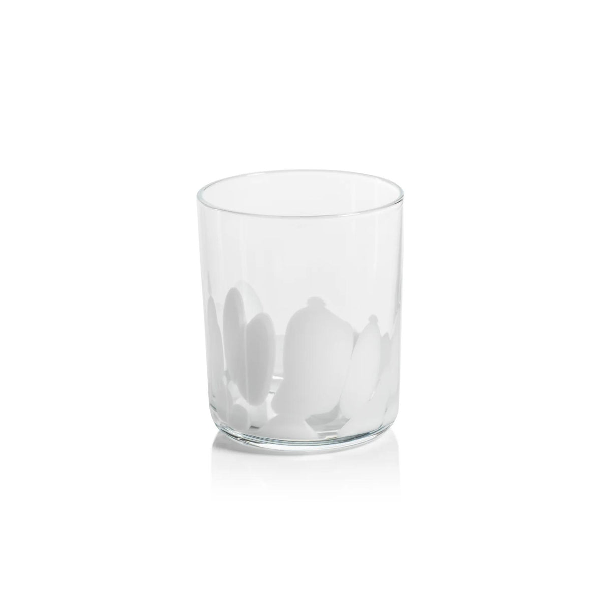 ZOD Porto White Spot Glass Tumbler