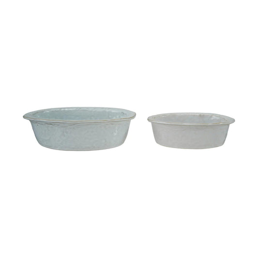 CCO Stoneware Oval White Bakers