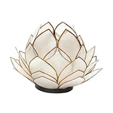 Capiz Wide Lotus Candle Holder