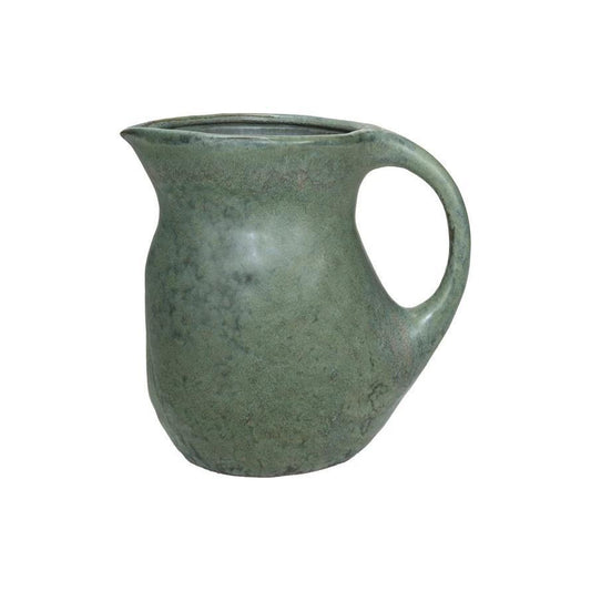 CCO Green Stoneware Pitcher